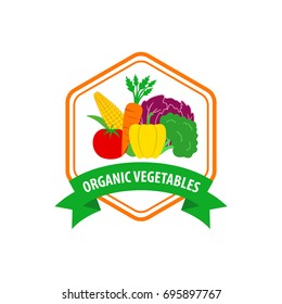 Organic Vegetables Logo Design