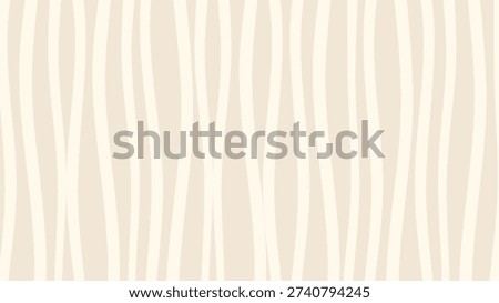 Organic vertical wavy lines pattern on cream background.