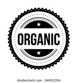 Organic vintage stamp vector
