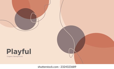 Organic Warm Tone Playful Background Design 2