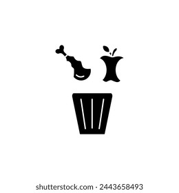 organic waste concept line icon. Simple element illustration. organic waste concept outline symbol design.