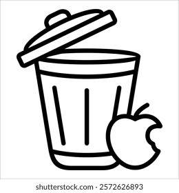 Organic Waste Icon Element For Design
