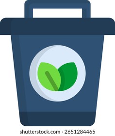 Icono de residuos orgánicos Ilustración vectorial plana