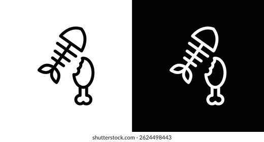 Organic waste icon. Logotype vector set