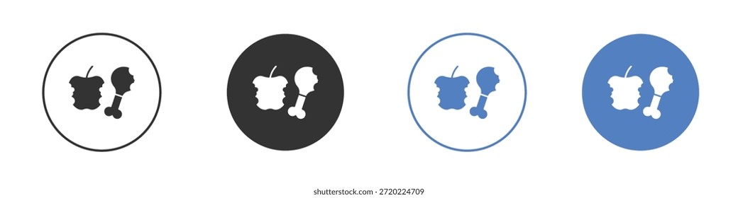 Icono de residuos orgánicos para el Diseño web. pixel icono plano perfecto