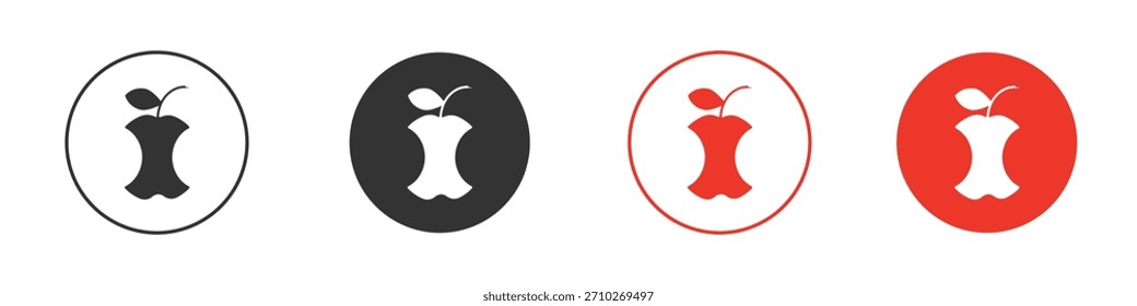 Icono de residuos orgánicos. Diseño de Vector de Web