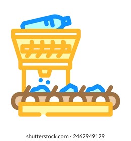 organic waste sorting color icon vector. organic waste sorting sign. isolated symbol illustration