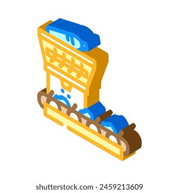 organic waste sorting isometric icon vector. organic waste sorting sign. isolated symbol illustration