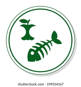 Organic Waste Vector Icon