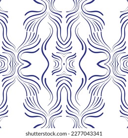 Organic Water Abstract Seamless Pattern Vector