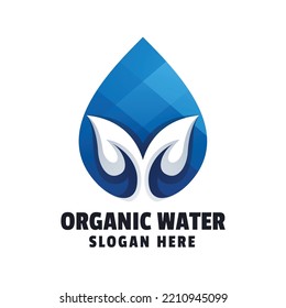 Organic Water Gradient Logo Template