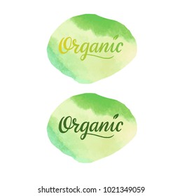 Organic Watercolor inscription