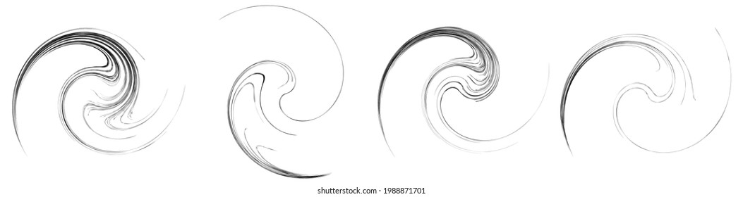 Organic weed, grass like curvy, wavy lines