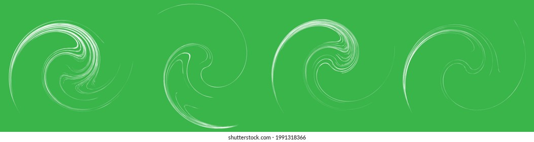 Organic weed, grass like curvy, wavy lines