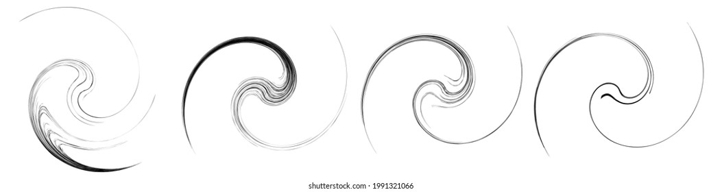 Organic weed, grass like curvy, wavy lines