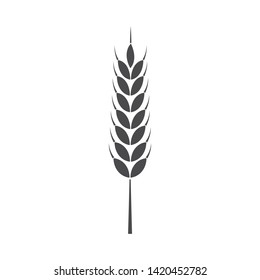 Organic wheat icon vector background