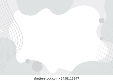 Organische weiße Hintergrund-Vektorillustration