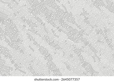 Organic wire art background with abstract shapes and fluid line structure