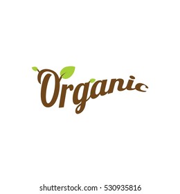 Organic Wordmark Farm Vector Logo Design Element