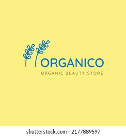 Organico Beaty Store Vector Logo Template. Premium quality.