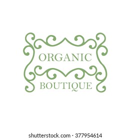 The organics logo. Vector Illustration. ESP 8