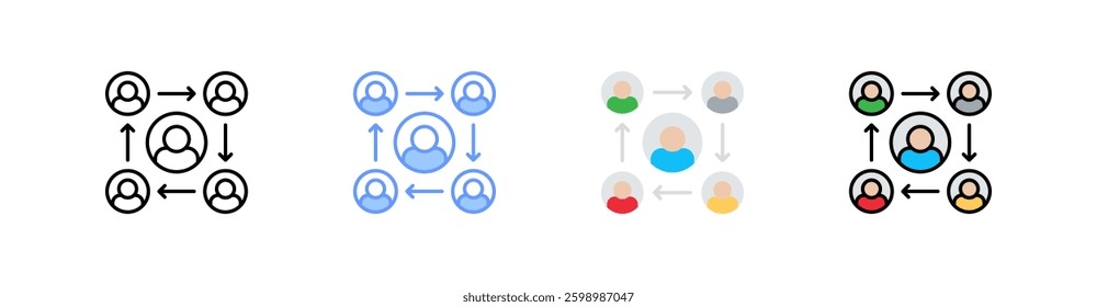 Organisation Multi style Icon Sheet