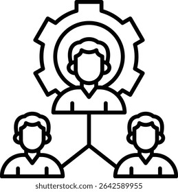 Organisation vector icon. Can be used for printing, mobile and web applications.