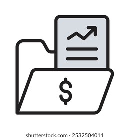 Organise your records with invoice documentation icon for financial management.