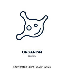 organism icon from general collection. Thin linear organism, medical, human outline icon isolated on white background. Line vector organism sign, symbol for web and mobile