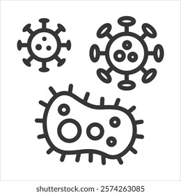 Organism Icon Vector Illustration Outline