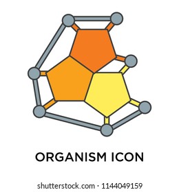 Organism icon vector isolated on white background for your web and mobile app design, Organism logo concept