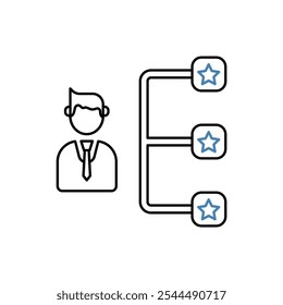 organitation concept line icon. Simple element illustration. organitation concept outline symbol design.