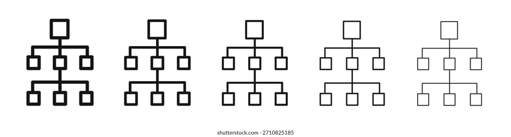 Organization chart icon design, logo, app, UI. Vector illustration, EPS