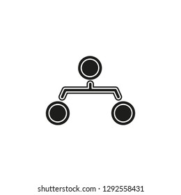 organization chart icon - hierarchy structure graph - sitemap sitemap sign symbol