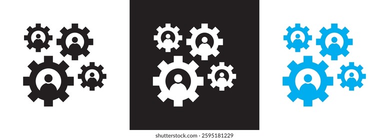 Organization chart icon.  Isolated on white, pink and black background. Vector illustration. EPS 10