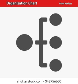 Organization Chart Icon. Professional, pixel perfect icons optimized for both large and small resolutions. EPS 8 format.