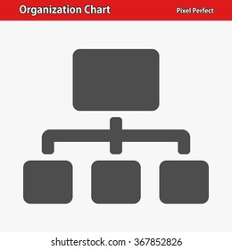 Organization Chart Icon. Professional, pixel perfect icons optimized for both large and small resolutions. EPS 8 format.