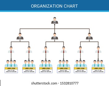 Organization Chart Info graphics, vector design