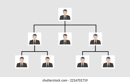 Organization Chart Info graphics, vector design