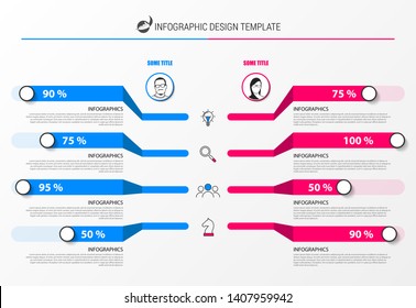 Organization chart. infographic design template. Vector illustration.