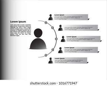 Organization chart infographic template. Vector illustration, EPS10 can be used for workflow business layout, diagram, business step options, banner, web design.