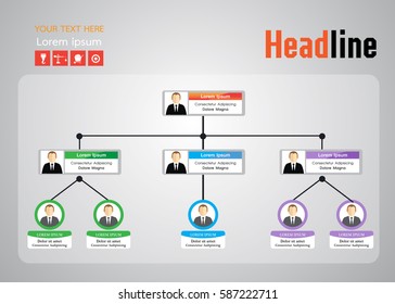 Infographics Organization Flow Chart Stock Vector (Royalty Free ...