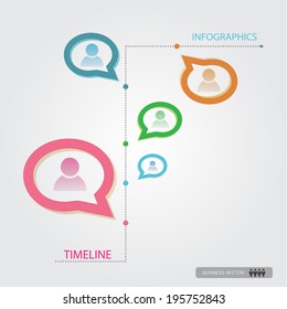 organization chart infographics, vector illustration 