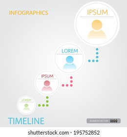 organization chart infographics, vector illustration 