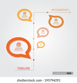 organization chart infographics, vector illustration 