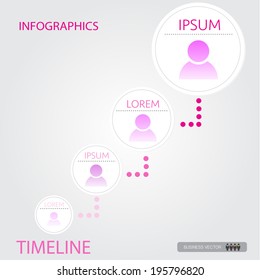 organization chart infographics, vector illustration 