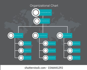 Organization Chart Infographics.Business Flowchart Work Process.Vector Illustration.