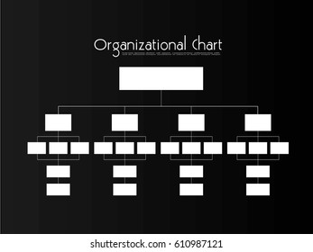Organization Chart Infographics.Business Flowchart Work Process, Vector Illustration.