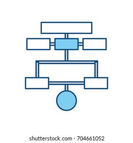 Organization Chart Isolated Stock Vector (Royalty Free) 704661052 ...