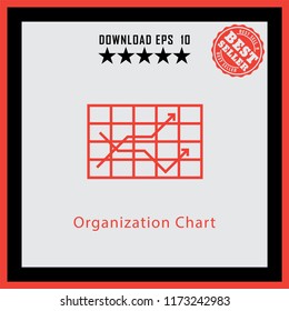 Organization Chart  line icon